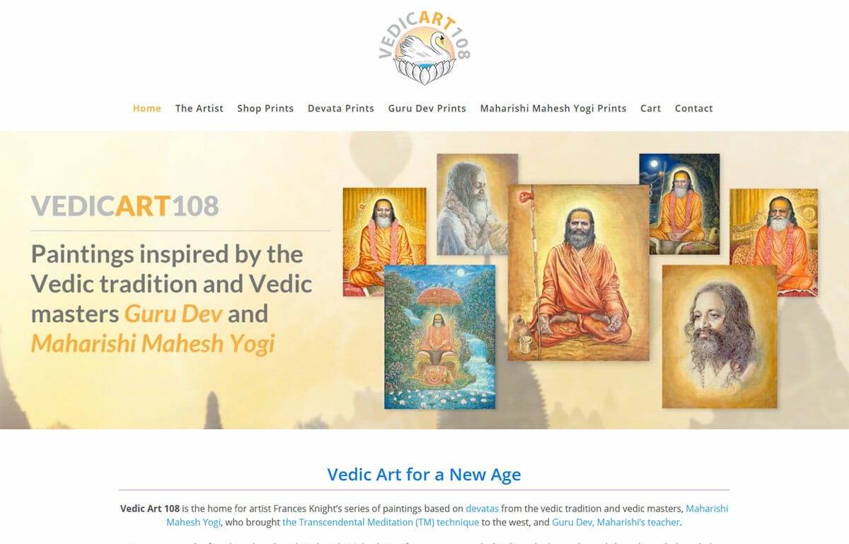 Psynthesis Creative - Vedic Art 108 Website Still
